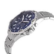  Shop Authentic Fossil Garrett Chronograph Blue Dial Silver Steel Strap Watch for Men - FS5623 - Luxxuri