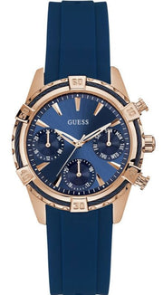  Shop Authentic Guess Analog Quartz Blue Dial Blue Rubber Strap Watch For Women - W0562L3 - Luxxuri