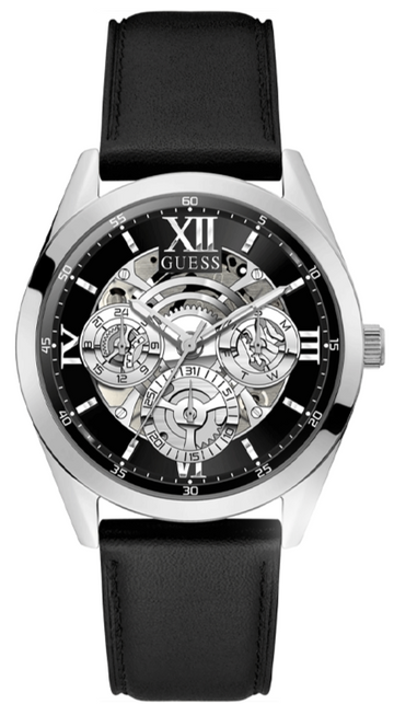  Shop Authentic Guess Tailor Multifunction Black Dial Black Leather Strap Watch for Men - GW0389G1 - Luxxuri