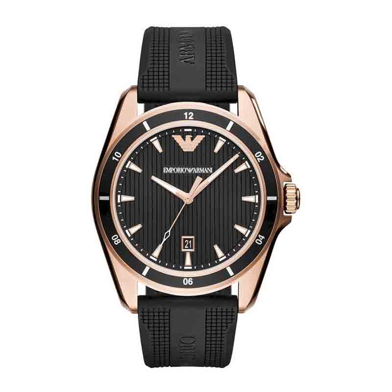  Shop Authentic Emporio Armani Sport Quartz Black Dial Black Rubber Strap Watch For Men - AR11101 - Luxxuri