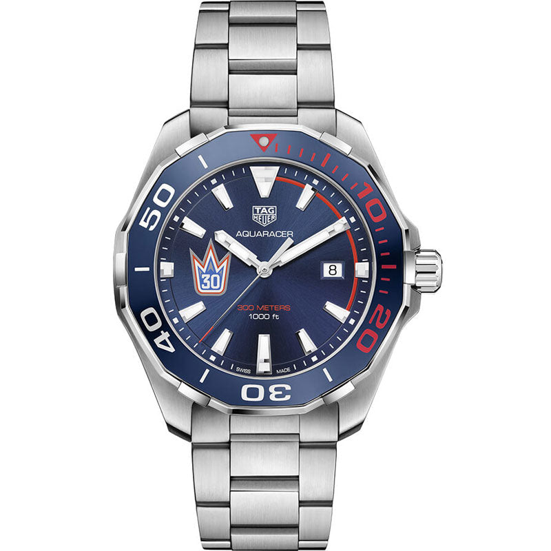  Shop Authentic Tag Heuer Aquaracer Henrik Lundqvist Special Edition Blue Dial Silver Steel Strap Watch for Men - WAY101J.BA0746 - Luxxuri