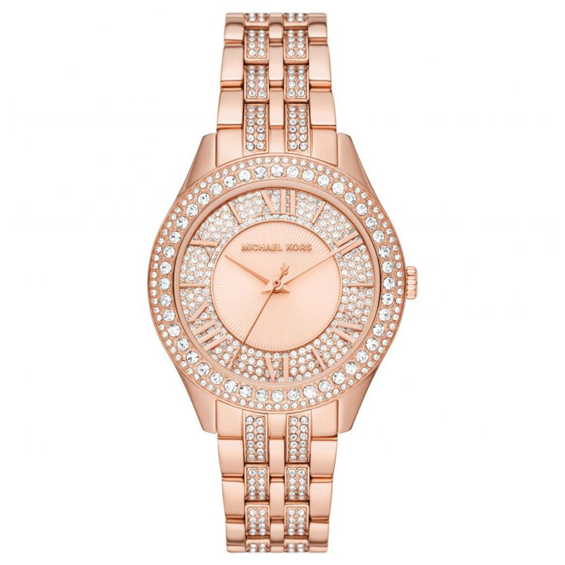  Shop Authentic Michael Kors Harlowe Rose Gold Dial Rose Gold Steel Strap Watch For Women - MK4710 - Luxxuri