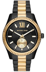  Shop Authentic Michael Kors Lexington Quartz Black Dial Two Tone Steel Strap Watch For Men - MK8948 - Luxxuri