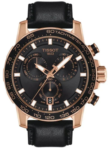  Shop Authentic Tissot Supersport Chrono Black Dial Black Leather Strap Watch for Men - T125.617.36.051.00 - Luxxuri