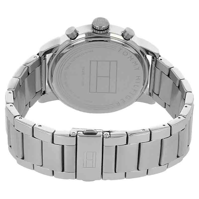  Shop Authentic Tommy Hilfiger Jake Chronograph Black Dial Silver Steel Strap Watch for Men - 1791234 - Luxxuri