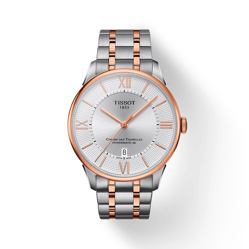  Shop Authentic Tissot Chemin des Tourelles Powermatic 80 Silver Dial Two Tone Steel Strap Watch for Men - T099.407.22.038.02 - Luxxuri
