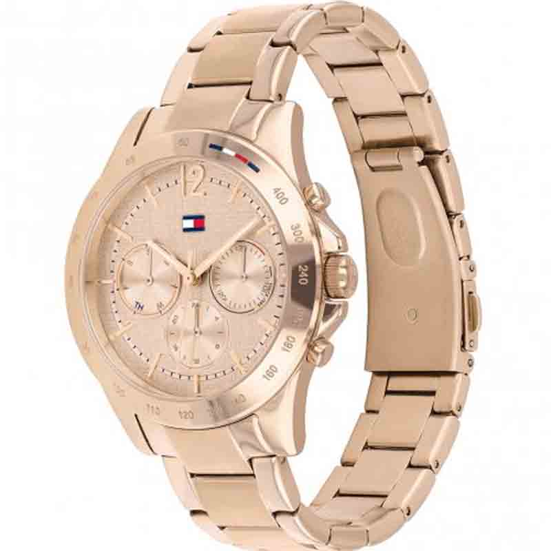  Shop Authentic Tommy Hilfiger Haven Chronograph Rose Gold Dial Rose Gold Steel Strap Watch For Women - 1782197 - Luxxuri
