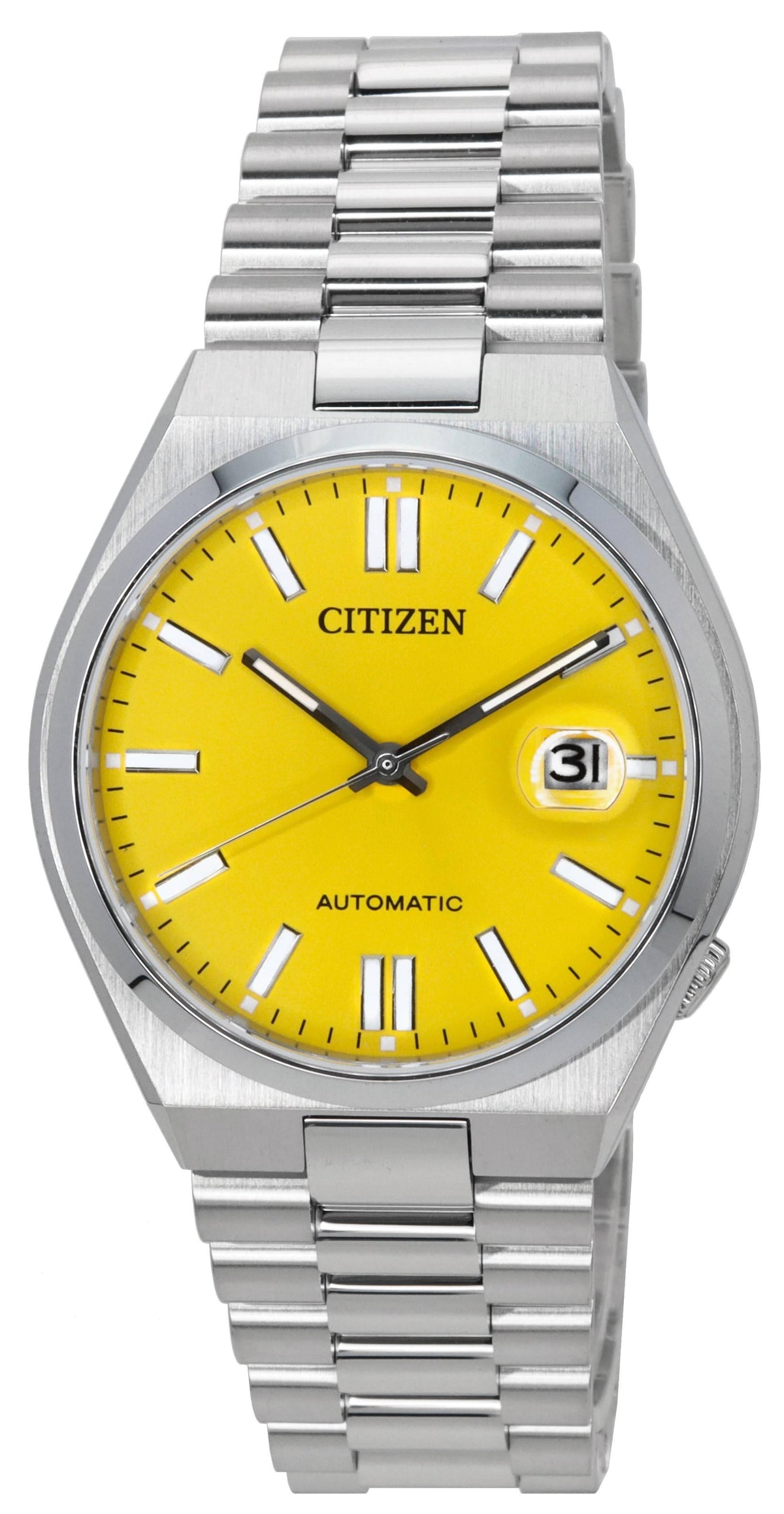  Shop Authentic Citizen Tsuyosa Automatic Yellow Dial Silver Steel Strap Watch for Men - NJ0150-81Z - Luxxuri