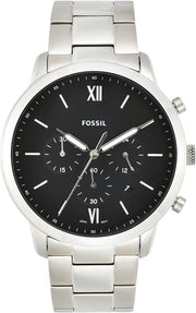  Shop Authentic Fossil Neutra Chronograph Black Dial Silver Steel Strap Watch for Men - FS5384 - Luxxuri