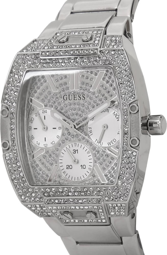  Shop Authentic Guess Raven Diamonds Silver Dial Silver Steel Strap Watch for Women - GW0104L1 - Luxxuri