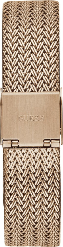  Shop Authentic Guess Soiree Diamonds Rose Gold Dial Rose Gold Mesh Bracelet Watch for Women - GW0402L3 - Luxxuri