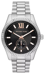  Shop Authentic Michael Kors Lexington Quartz Black Dial Silver Steel Strap Watch For Women - MK8946 - Luxxuri