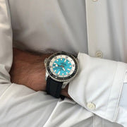  Shop Authentic Breitling Superocean Automatic 44 Turquoise Dial Black Rubber Strap Watch for Men - A17376211L2S1 - Luxxuri