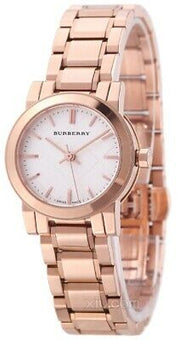  Shop Authentic Burberry The City White Dial Rose Gold Steel Strap Watch for Women - BU9204 - Luxxuri