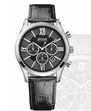  Shop Authentic Hugo Boss Ambassador Chronograph Quartz Black Dial Black Leather Strap Watch For Men - HB1513194 - Luxxuri