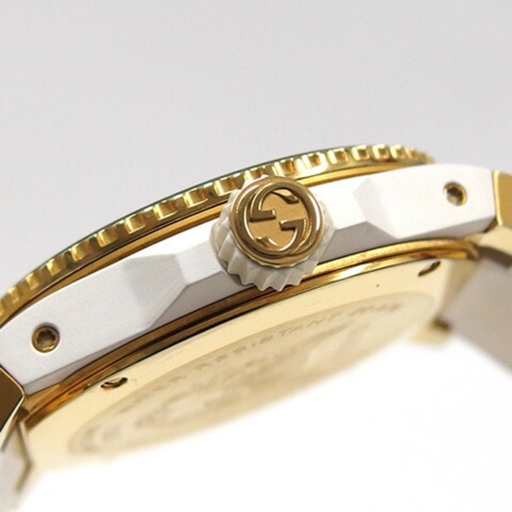  Shop Authentic Gucci Dive Quartz White Dial White Rubber Strap Unisex Watch - YA136322 - Luxxuri