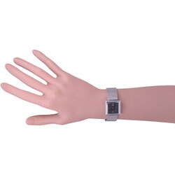  Shop Authentic Calvin Klein Mark Black Dial Silver Mesh Bracelet Watch for Women - K3R23121 - Luxxuri