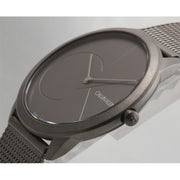  Shop Authentic Calvin Klein Minimal Grey Dial Grey Mesh Bracelet Watch for Men - K3M517P4 - Luxxuri
