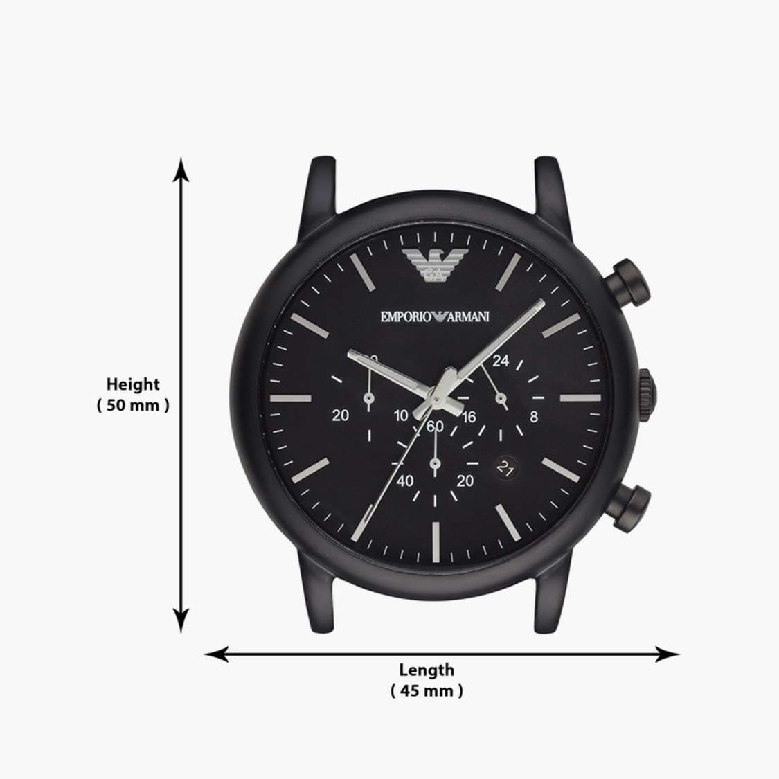  Shop Authentic Emporio Armani Luigi Chronograph Black Dial Black Stainless Steel Watch For Men - AR1895 - Luxxuri