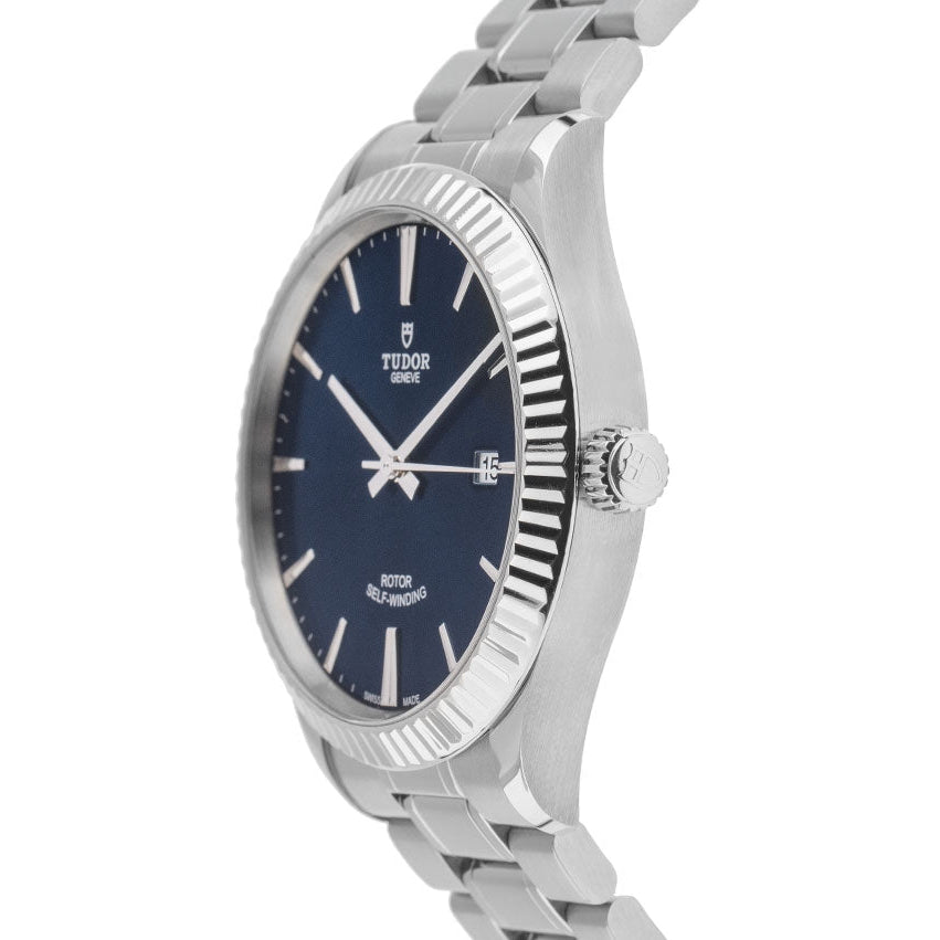  Shop Authentic Tudor Style Automatic Blue Dial Silver Steel Strap Watch for Men - M12710-0013 - Luxxuri