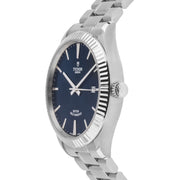  Shop Authentic Tudor Style Automatic Blue Dial Silver Steel Strap Watch for Men - M12710-0013 - Luxxuri