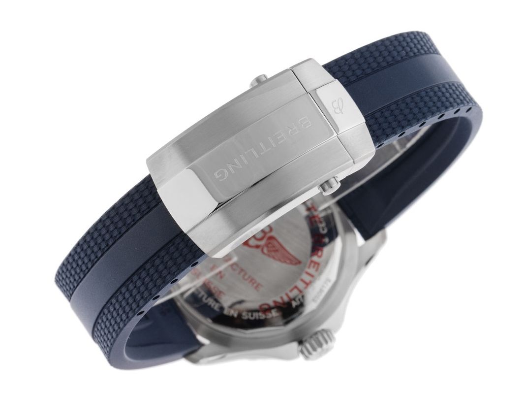  Shop Authentic Breitling Superocean Automatic 44 Blue Dial Blue Rubber Strap Watch for Men - A17376211C1S1 - Luxxuri