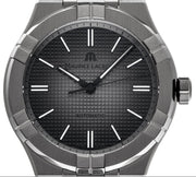  Shop Authentic Maurice Lacroix Aikon Automatic Gunmetal Dial Black Rubber Strap Watch For Men - AI6008-PVB00-330-2 - Luxxuri