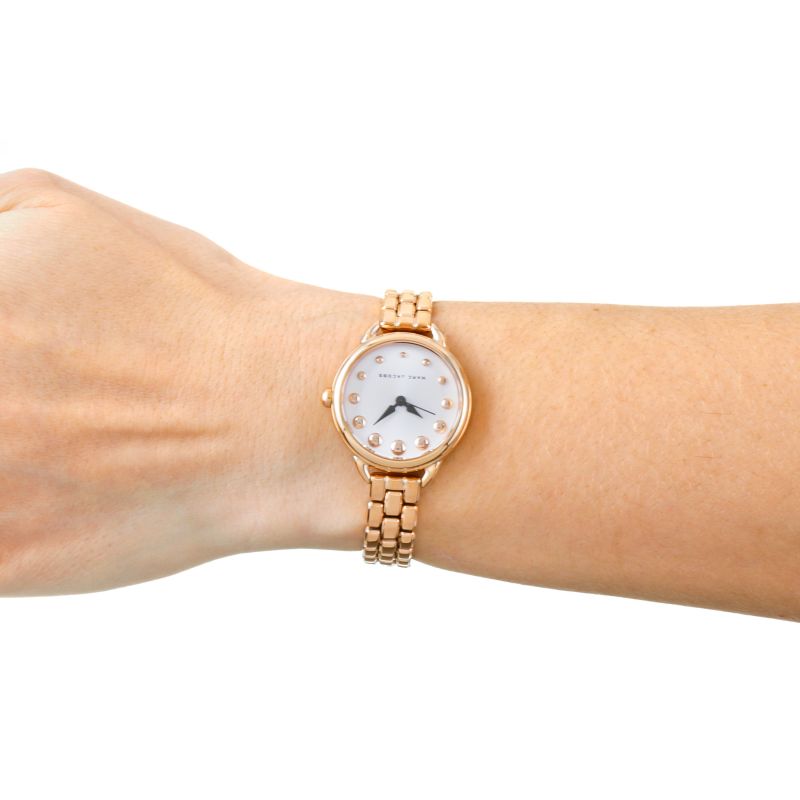  Shop Authentic Marc Jacobs Betty White Dial Rose Gold Steel Strap Watch for Women - MJ3496 - Luxxuri