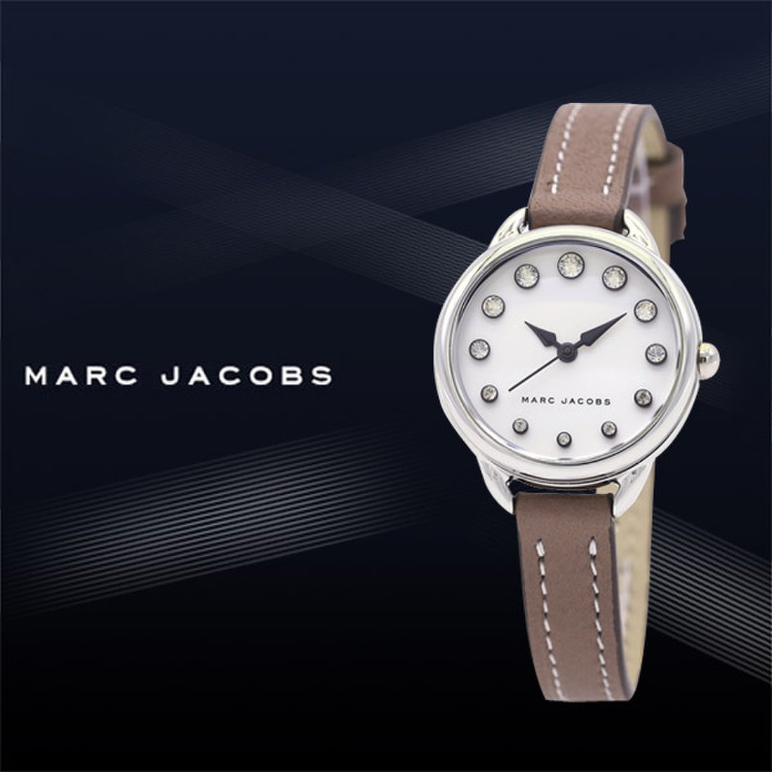  Shop Authentic Marc Jacobs Betty White Dial Brown Leather Strap Watch for Women - MJ1480 - Luxxuri