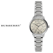  Shop Authentic Burberry The Classic Silver Dial Silver Steel Strap Watch for Women - BU10108 - Luxxuri