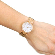  Shop Authentic Guess Park Ave White Dial Rose Gold Steel Strap Watch for Women - W0767L3 - Luxxuri