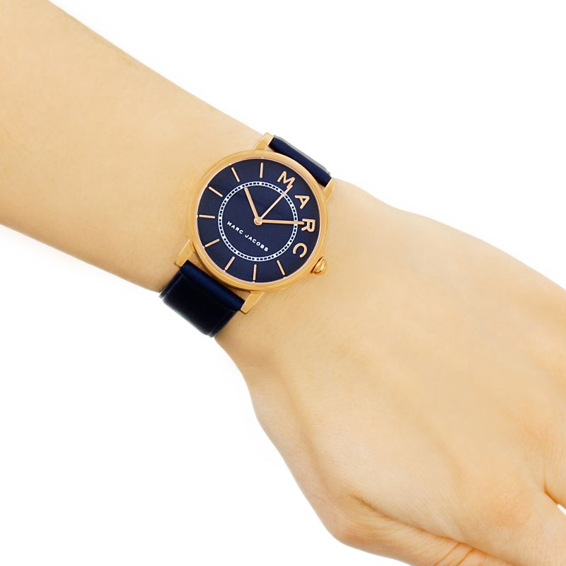  Shop Authentic Marc Jacobs Roxy Navy Blue Dial Blue Leather Strap Watch for Women - MJ1534 - Luxxuri