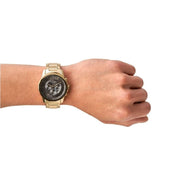  Shop Authentic Armani Exchange Banks Chronograph Black Dial Gold Steel Strap Watch For Men - AX1721 - Luxxuri