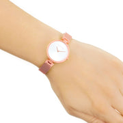  Shop Authentic Calvin Klein Authentic Silver Dial Rose Gold Mesh Bracelet Watch for Women - K8G23626 - Luxxuri