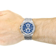  Shop Authentic Maurice Lacroix Aikon Chronograph Blue Dial Silver Steel Strap Watch for Men - AI1018-SS002-430-1 - Luxxuri