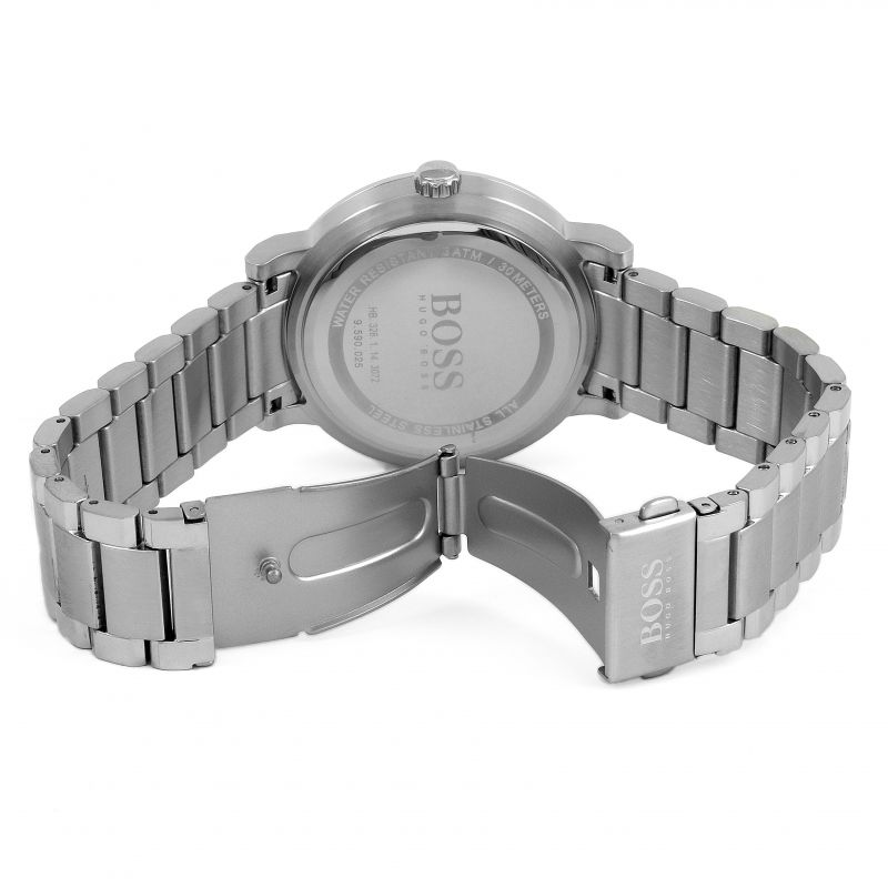  Shop Authentic Hugo Boss Oxygen Chronograph Blue Dial Silver Steel Strap Watch for Men - 1513597 - Luxxuri