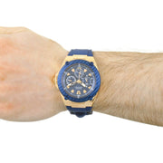  Shop Authentic Guess Legacy Blue Dial Blue Silicone Strap Watch For Men - W1049G2 - Luxxuri