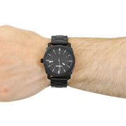  Shop Authentic Fossil Machine Black Dial Black Steel Strap Watch for Men - FS4775 - Luxxuri
