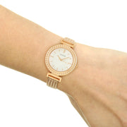  Shop Authentic Guess Monroe Silver Dial Rose Gold Steel Strap Watch For Women - W1152L3 - Luxxuri