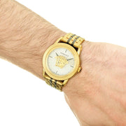  Shop Authentic Versace Palazzo Empire White Dial Two Tone Steel Strap Watch for Men - VERD00418 - Luxxuri