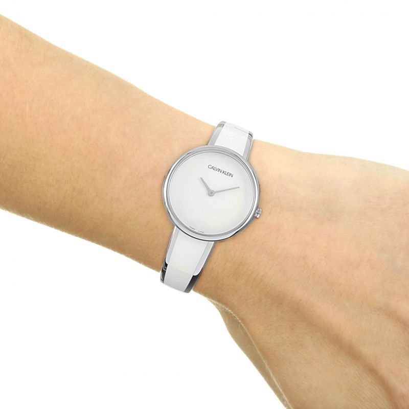  Shop Authentic Calvin Klein Seduce White Dial Two Tone Steel Strap Watch for Women - K4E2N116 - Luxxuri