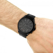  Shop Authentic Hugo Boss Velocity Black Dial Black Rubber Strap Watch for Men - 1513720 - Luxxuri