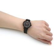  Shop Authentic Emporio Armani Gianni T Bar All Black Diamond Dial Watch For Women - AR11245 - Luxxuri