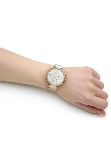  Shop Authentic Hugo Boss Flawless White Dial Gold Mesh Bracelet Watch for Women - 1502553 - Luxxuri