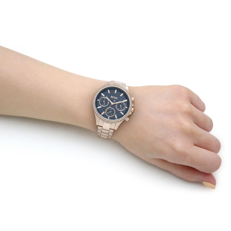  Shop Authentic Hugo Boss Hera Blue Dial Gold Steel Strap Watch for Women - 1502566 - Luxxuri