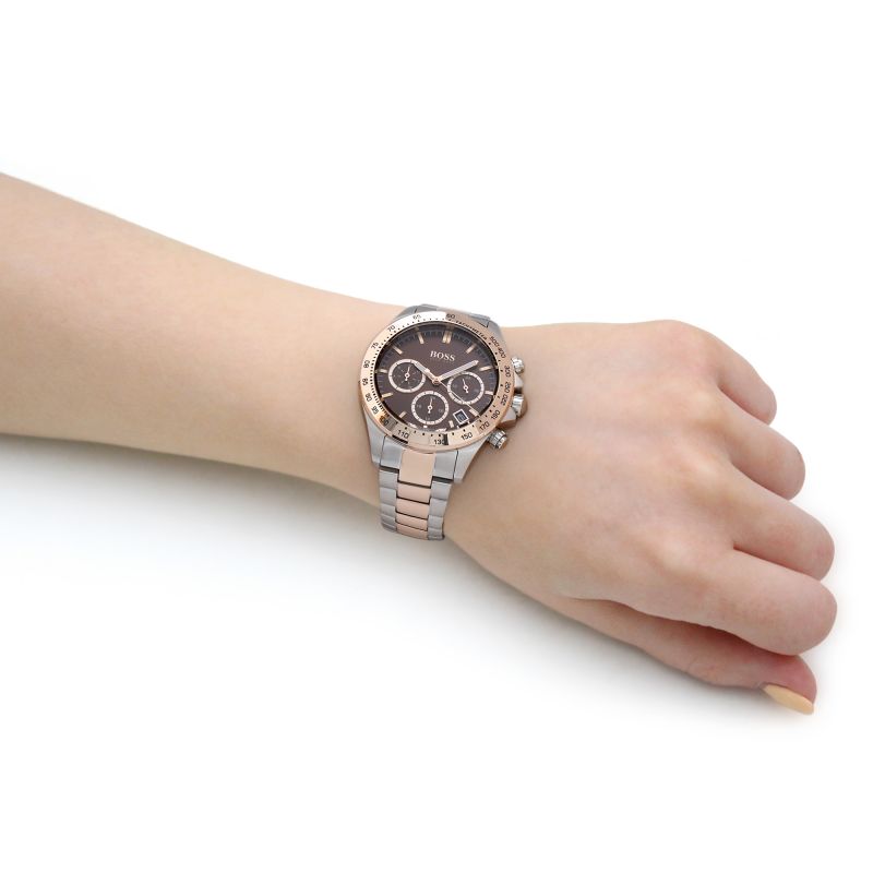  Shop Authentic Hugo Boss Novia Brown Dial Two Tone Steel Strap Watch for Women - 1502617 - Luxxuri