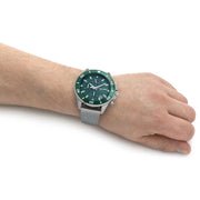  Shop Authentic Hugo Boss Admiral Green Dial Silver Mesh Bracelet Watch for Men - 1513905 - Luxxuri