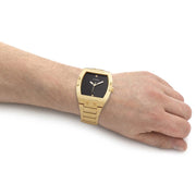  Shop Authentic Guess Phoenix Black Dial Gold Steel Strap Watch for Men - GW0387G2 - Luxxuri