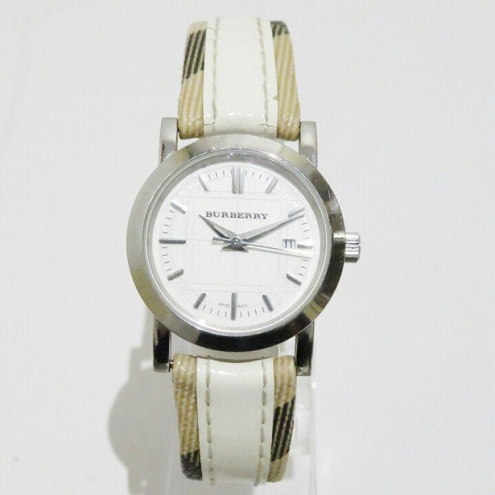  Shop Authentic Burberry Heritage Nova Heritage White Dial Leather Strap Watch for Women - BU1395 - Luxxuri