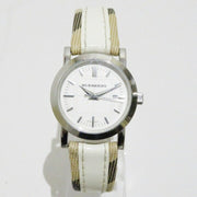  Shop Authentic Burberry Heritage Nova Heritage White Dial Leather Strap Watch for Women - BU1395 - Luxxuri